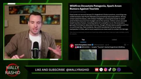 Kikes starting fires to buy land in Patagonian forests .