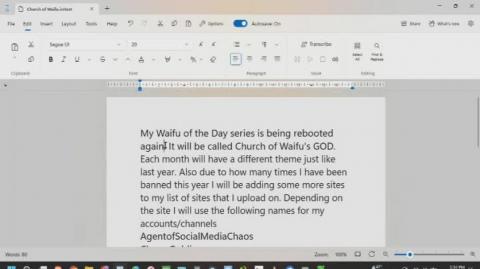 Channel Update About My Waifu of the Day Series in 2026