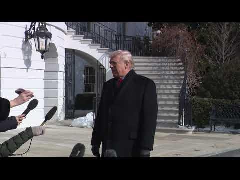 President Trump Gaggles with Press Before Departing the White House, Jan. 27, 2026