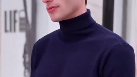 Men’s Solid Color Stand Collar Sweater – Autumn Winter Warm Knit