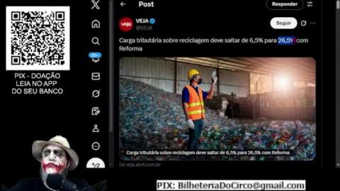 IMPOSTO ATÉ PARA O CATADOR DE LIXO (Laudelino RJ)