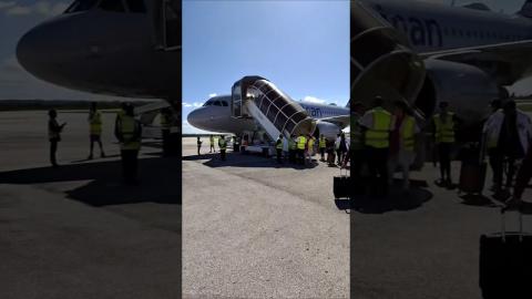 Stepping Off the Plane In Camaguey Cuba #passportkings #passportbros #cuba #camaguey