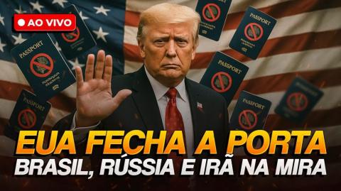 EUA trava vistos do Brasil, Irã, Rússia e outros países (14/01/2026 - PH Vox)