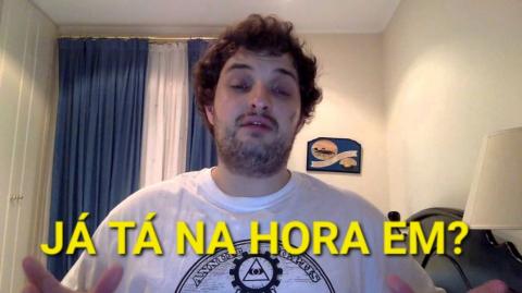 JÁ TAVA FICANDO TARDE, QUASE ATRASANDO.