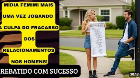 MÍDIA FEMIMI, DE NOVO, JOGA A CULPA DO AUMENTO DA SOLIDÃO DOS HOMENS NELES MESMOS E NÃO NAS MULHERES