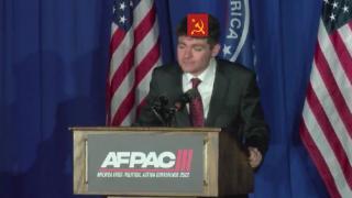 The commie slut Nick Fuentes hates the US: "the great satan"