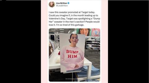 Target's Valentines DISASTER - More customers WALK AWAY after anti male shirt goes viral