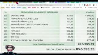 PL: TRABALHADOR RECEBERÁ O SALÁRIO INTEGRAL E PAGARÁ SEUS CUSTOS TRABALHISTAS (Laudelino RJ)