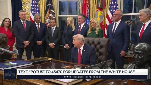 President Trump Makes an Announcement, Jan. 29, 2026
