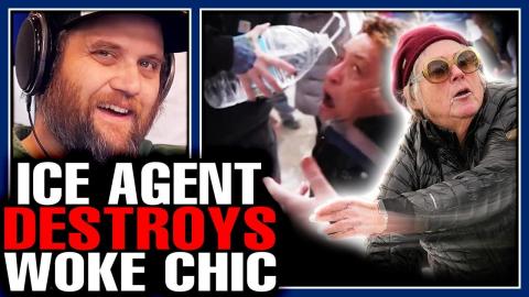 Entitled Female ICE Protester STUNNED Into Silence By Epic Clap Back By Minnesota ICE Agent!