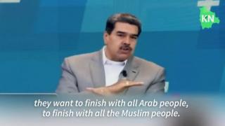 Nicholas  Maduro Called Out The International JEW Criminals - Who Want to Wipe Out The Palestinian People