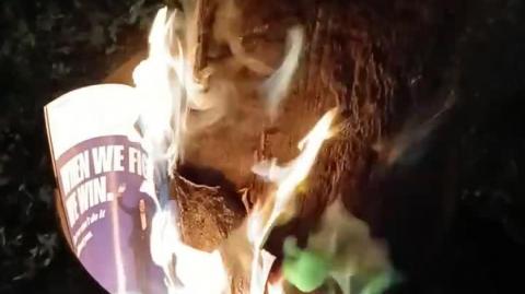 burning 🔥 liberal garbage 🗑