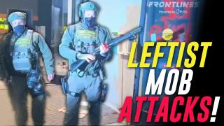 VIDEO: Watch Two Brave ICE Officers Fight Off A Violent Leftist Mob That Invaded Their Hotel!