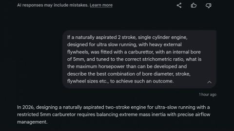 Low Speed Two Stroke Engine Effiency - Google produces some good information and some of it is very wrong