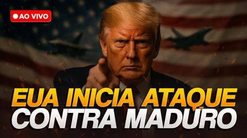 Trump anuncia captura do comunista Maduro após ataques na Venezuela (03/01/2026)