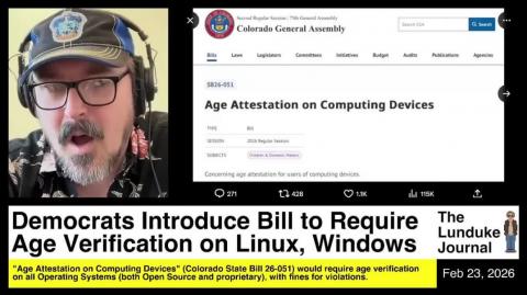 Democrats Introduce Bill to Require Age Verification on Linux, Windows
