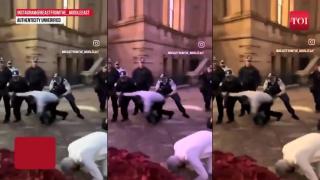 Anti-Israel Protests EXPLODE - Australian Cops Charge At, Punch and Drag Muslim Men Praying In Sydney