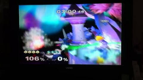 Smash bros melee: Barbarossa (peach) vs Rubar (sheik) 1