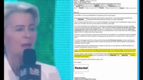 New Released Email Showing How Ursla Von Der Leyen Urged Social Media Sites to Censor Vaccine Posts