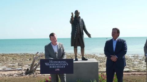 Governor DeSantis Unveils James Monroe Statue Celebrating America250 in Monroe County