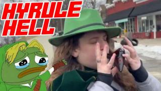 Weirdo in a Cape Plays Ocarina While Blocking Traffic in Anti-ICE Check Point