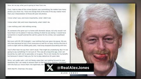 Exclusive Video Leaked Of Bill Clinton's Jeffrey Epstein Congressional Testimony!