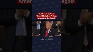 Dems stay seated at SOTU in front of angel families & those injured due to illegal alien crime