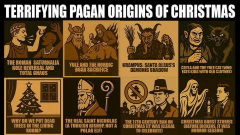 8 Terrifying Pagan Origins of Christmas We Forgot