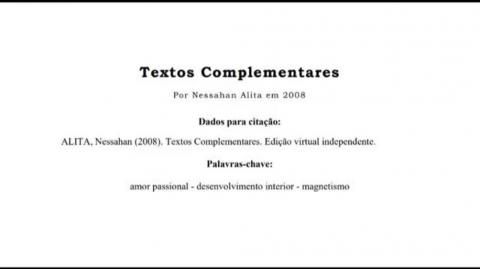 Textos Complementares I (Ed. 2008) (Nessahan Alita)