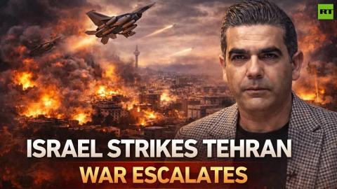 Thick black smoke rising into the air — Saman Kojouri reports from Tehran