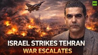 Thick black smoke rising into the air — Saman Kojouri reports from Tehran