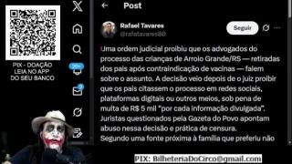 JUIZ DE ARROIO GRANDE DETERMINA QUE PAIS NÃO FALEM DOS FILHOS E ADVOGADOS NÃO FALEM DO PROCESSO