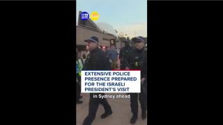 Sydney goes into full Police State mode to protect a jew