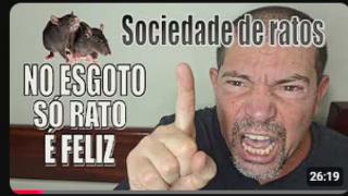 O mundo é um esgoto, onde só os ratos se divertem na sujeira 🐀🐀🐀🐀
