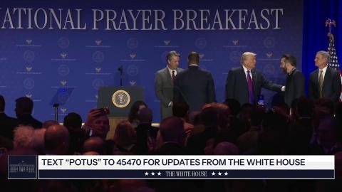 President Trump Attends the National Prayer Breakfast