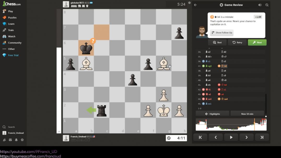 Chess and a bit of monkey business with chess.com again.