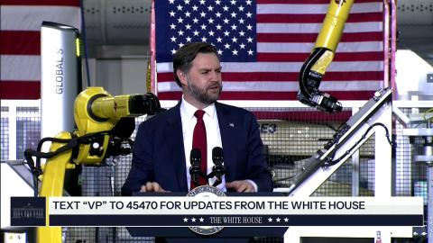 Vice President JD Vance Delivers Remarks at a Precision Manufacturing Facility in Plover, Wisconsin