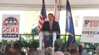 Governor DeSantis Unveils Ronald Reagan Statue at Florida International University