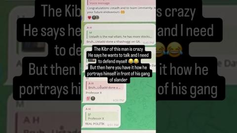 Hear him in his own words - He is a narcissist