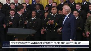 President Trump Participates in the Commander in Chief Trophy Presentation