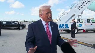 President Trump Gaggles with Press Upon Arrival in Miami, FL, Mar. 27, 2026