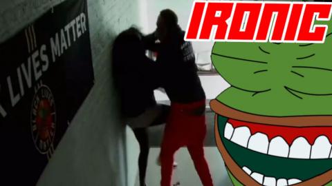 BLM Chapter Founder Beats Up Black Woman In Front of BLM Sign