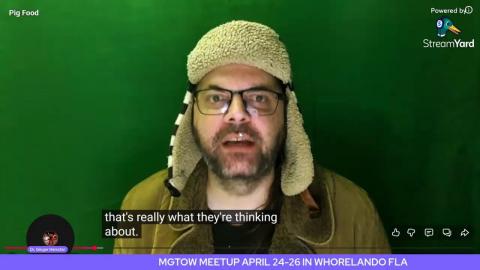 Dr. Randomercam, I presume? It's all Pig Food