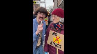 Stanley At The No Kings Protest