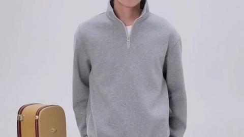 Men’s Lightweight Autumn Sports Pullover – Casual Half-Zip Sweatshirt for Everyday Wear