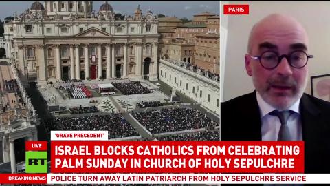 Israel blocks clerics at Holy Site | Gearoid O Colmain interview