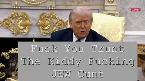 Donald Trunt the Kiddy Fucking Lying - JEW - Cunt