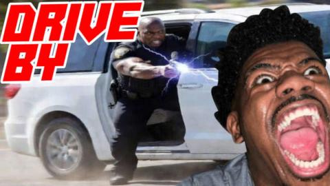 Uber Driver Helps Cop During Foot Chase to Drive By Tase a Suspect