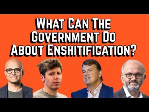 What Do You Want Government to Do About Enshitification?