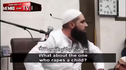 "If you are a rapist, a child abuser, a murderer, a terrorist, or a drug dealer, but you are a Muslim and pray, then you are morally superior"